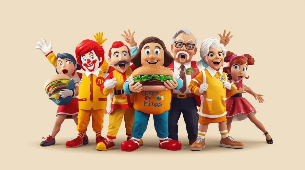 Fast food mascots 2 Fast food mascots