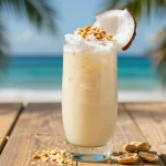 Peanut colada drink